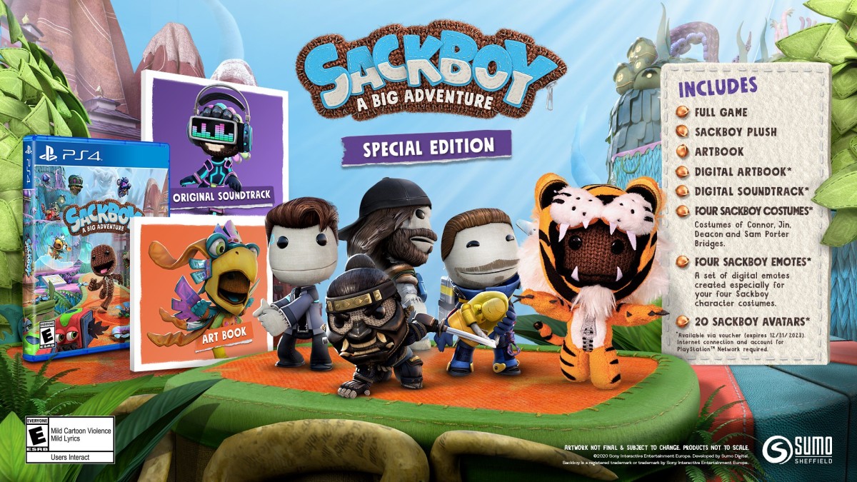PlayStation Franchise Skins Included & Free PS5 Upgrade Announced for Sackboy: A Big Adventure’s Special Edition